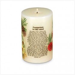 Scented footprints candle