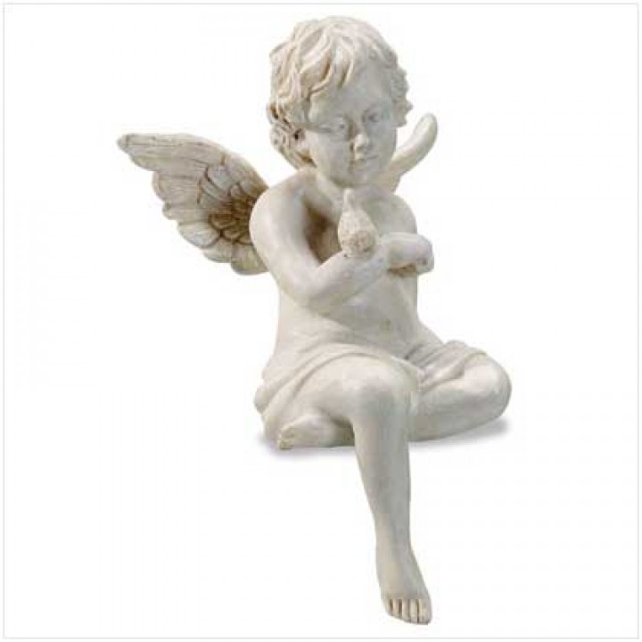 Cherub with dove