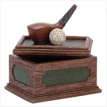 Golf club, ball desk box - alabastrite