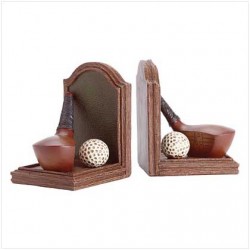 Golf desk bookends