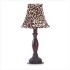 Antique mahogany safari lamp