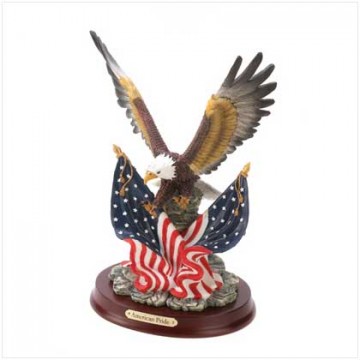 Eagle with wood base