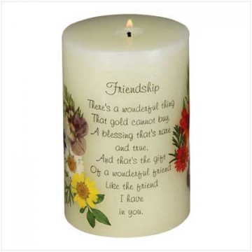 Scent friendship, flower candle