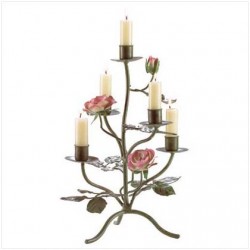 Green rose candlehldr