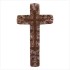 Rustic  wood carved wall cross