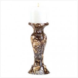 Safari patchwork candle holder