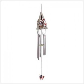 Eagle, flag windchimes