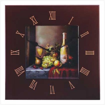 Grapes wine wall clock